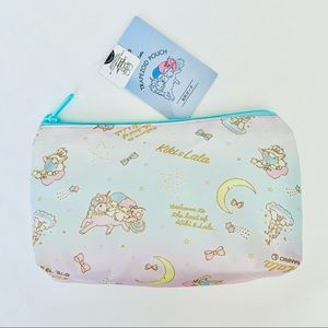 Sanrio Little Twin Stars Trapezoid Zip Pouch